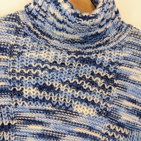 STAUD   Benny Intarsia-knit Turtleneck Sweater In Blue - Picture 8 of 12